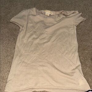 Michael Kors Gray Fitted Short Sleeve T-Shirt